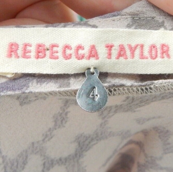 Rebecca Taylor Leopard One Shoulder Top - Picture 2 of 3